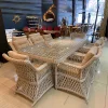 İthal Rattan Olimpos 8 Kişilik Yemek Takımı